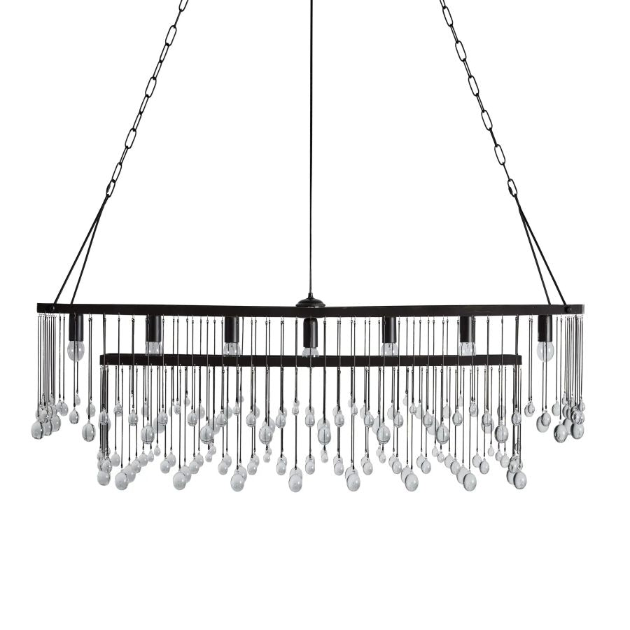 Hanson Rectangular Glass Chandelier