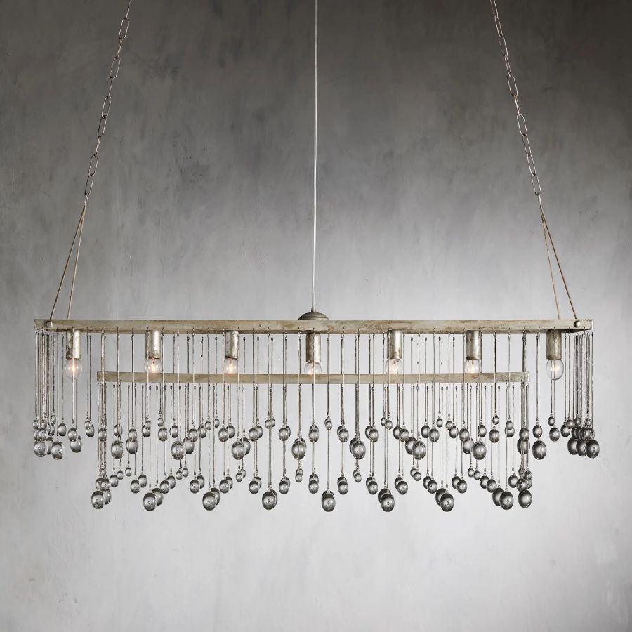 Hanson Rectangular Glass Chandelier