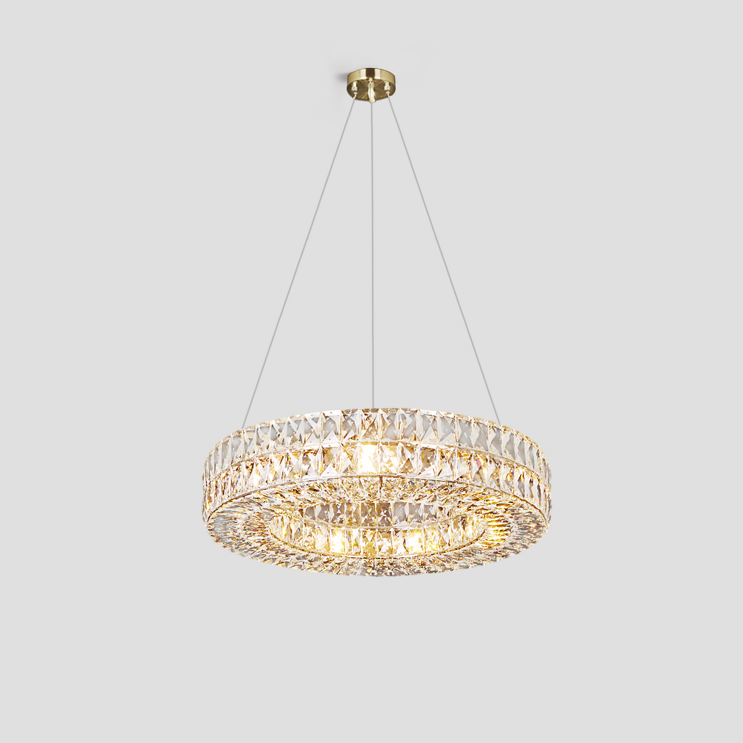 Gadsden Halo Crystal Ring Chandelier