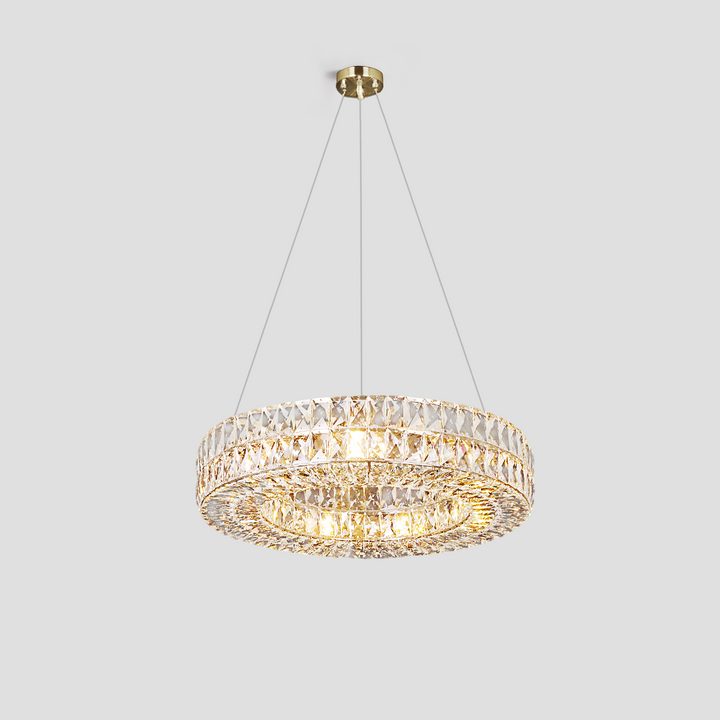 Gadsden Halo Crystal Ring Chandelier