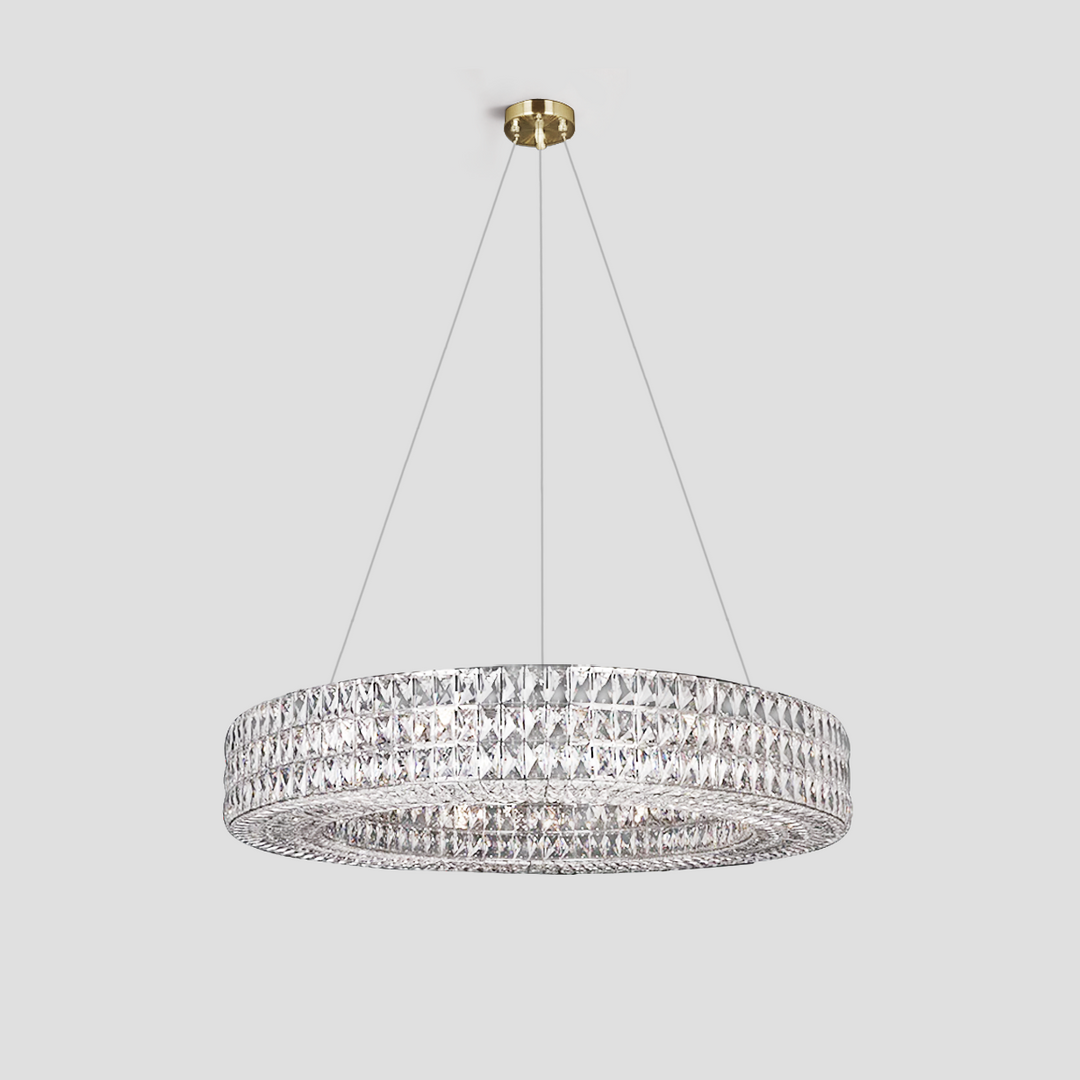 Gadsden Halo Crystal Ring Chandelier