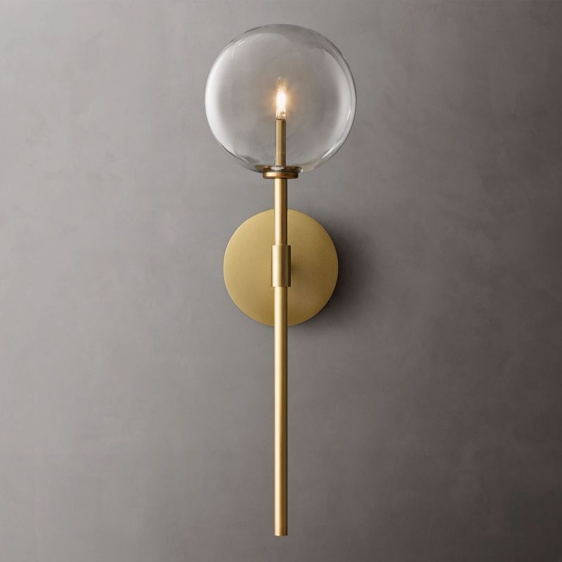 Gale Glass Globe Bedroom Sconce