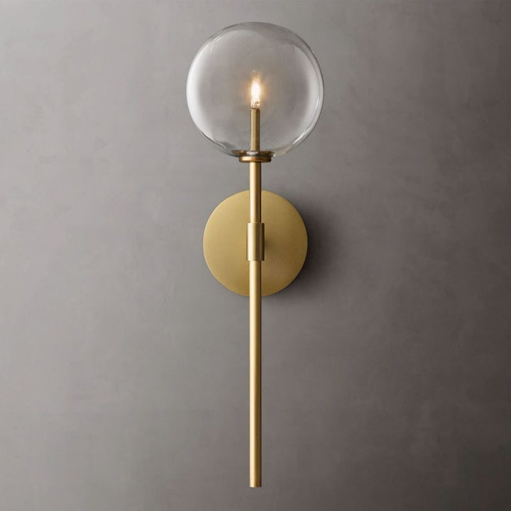 Gale Glass Globe Bedroom Sconce
