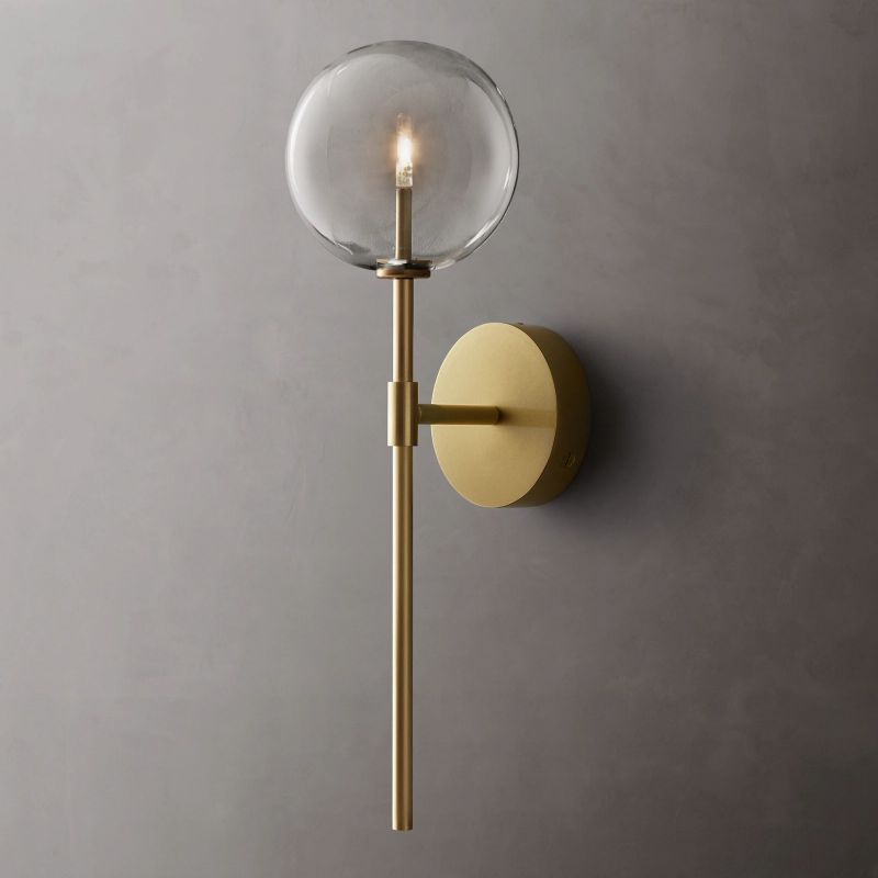 Gale Glass Globe Bedroom Sconce