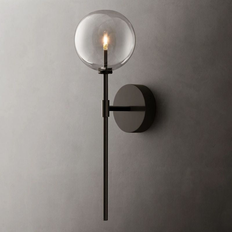 Gale Glass Globe Bedroom Sconce