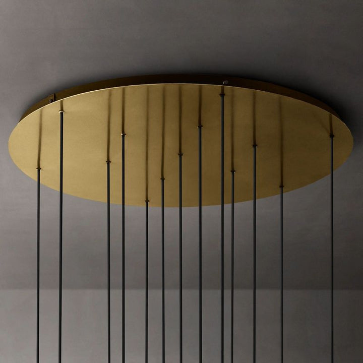 Gale Glass Globe Mobile Cluster  Living Room Chandelier 44"