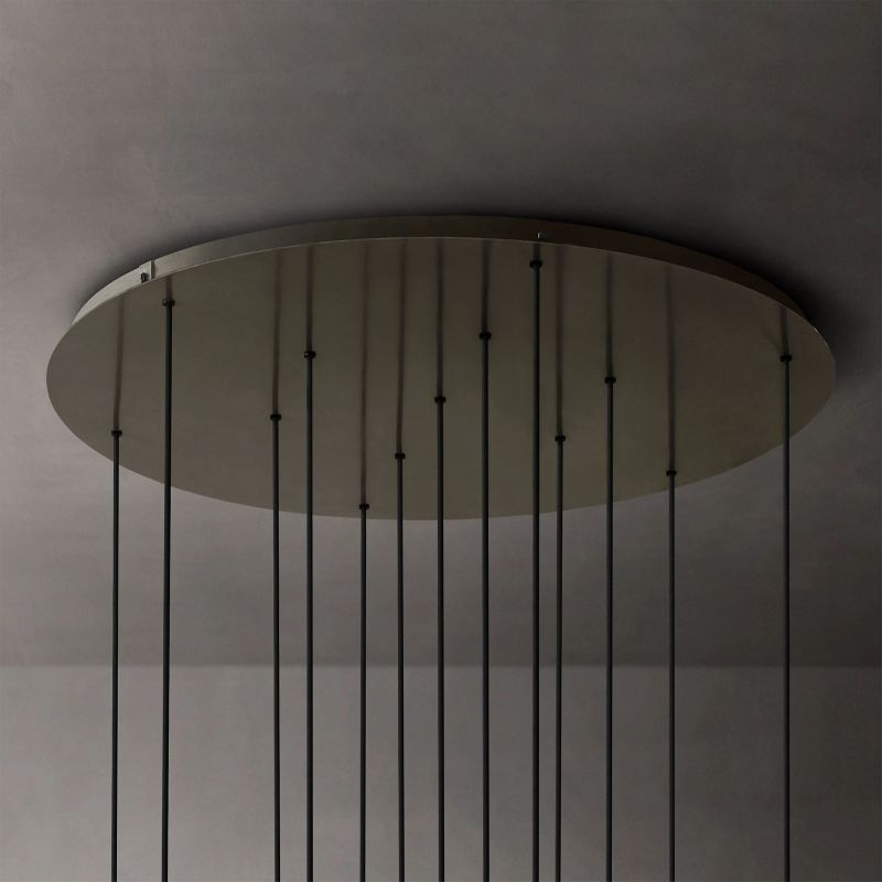 Gale Glass Globe Mobile Cluster  Living Room Chandelier 44"