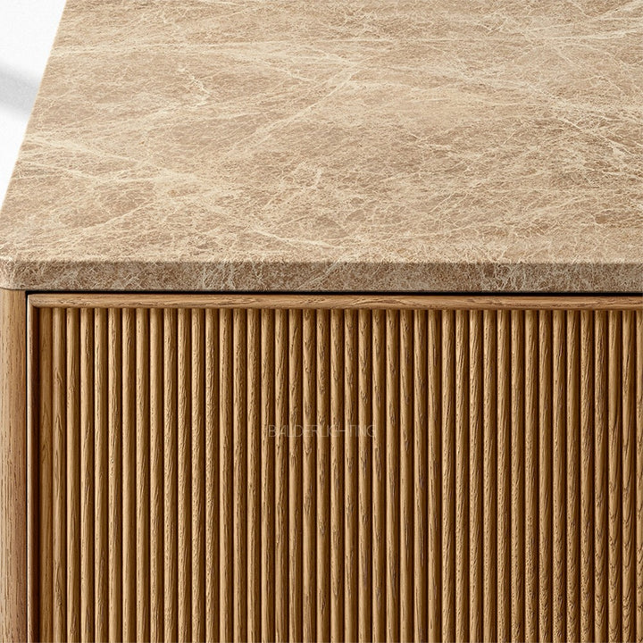 Ganvieve Emperador Reeded 4-door Sideboard