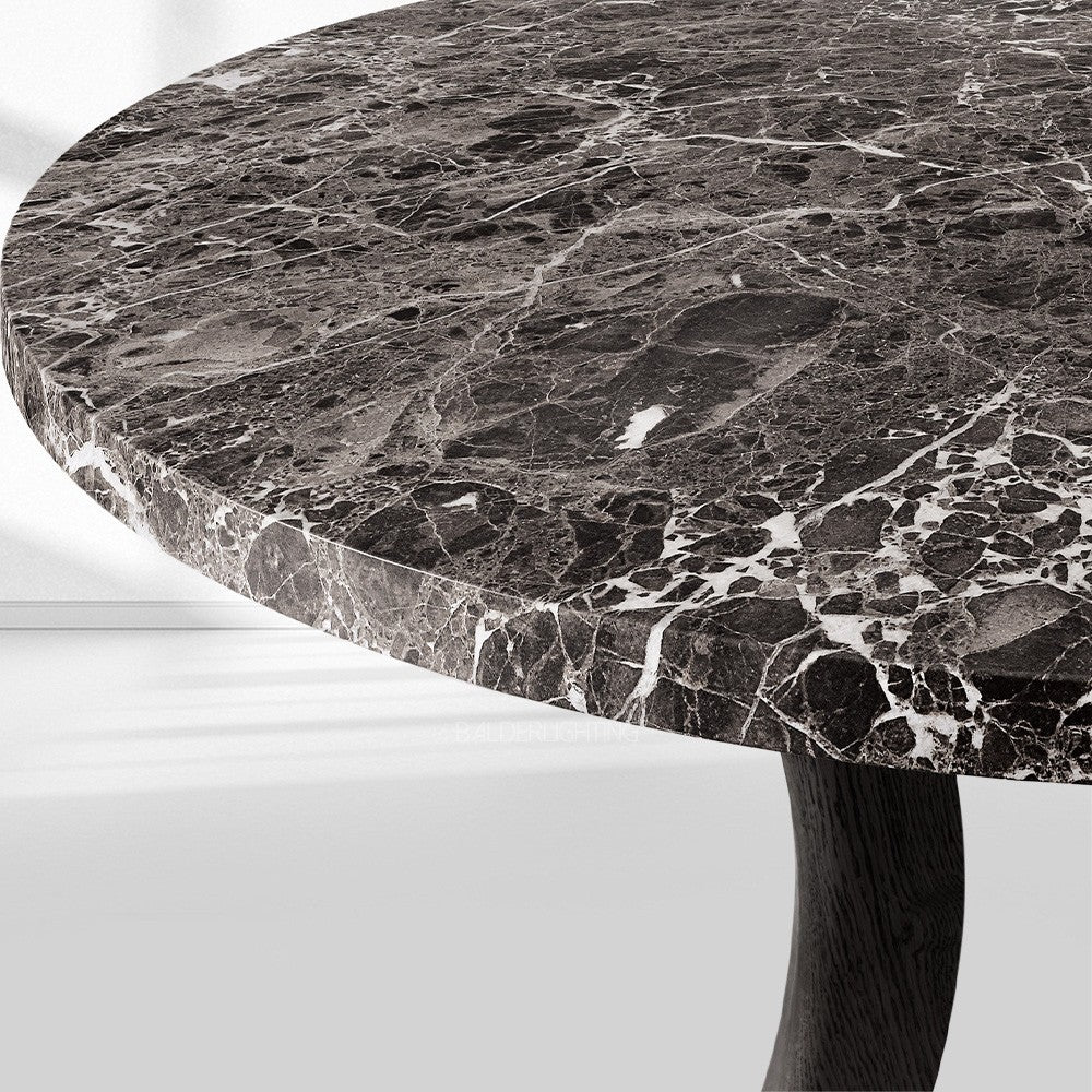 Ganvieve Emperador Round Dining Table