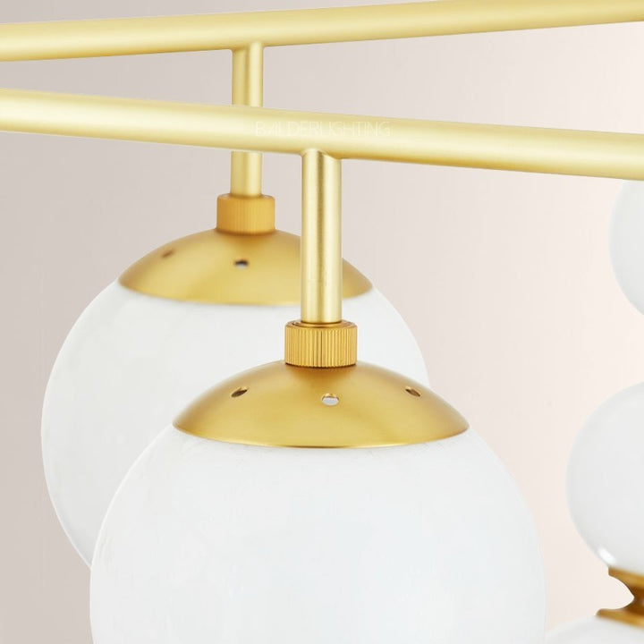 Genvan Glass Round Chandelier 42"