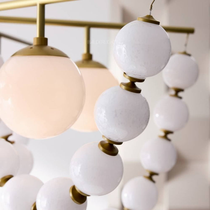 Genvan Glass Round Chandelier 42"