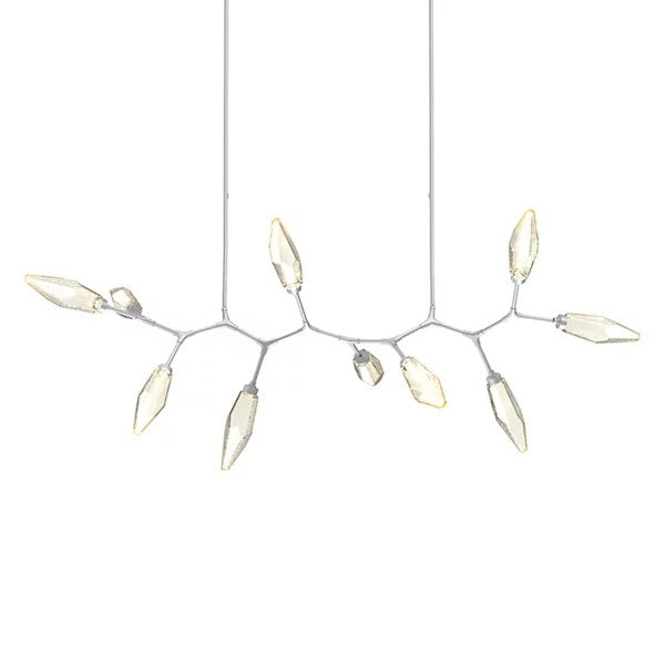 Gina Crystal Modern Branch LED Linear Chandelier