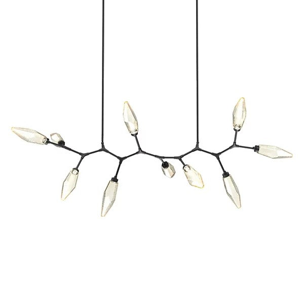 Gina Crystal Modern Branch LED Linear Chandelier