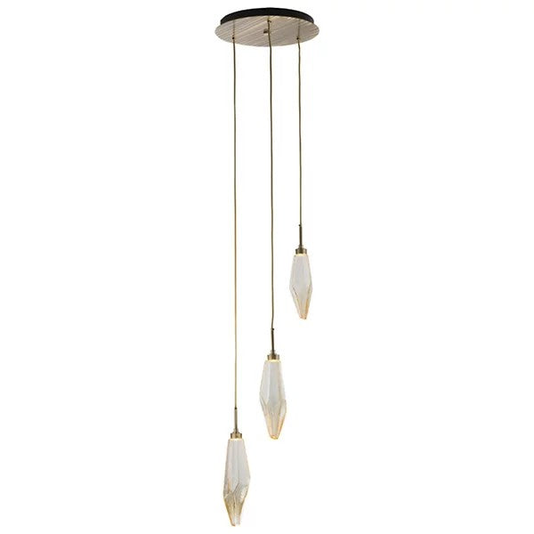 Gina Crystal Round Multi Light LED Pendant