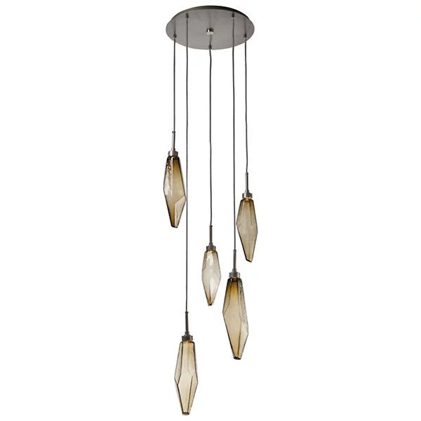 Gina Crystal Round Multi Light LED Pendant