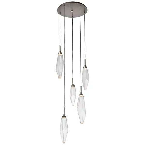 Gina Crystal Round Multi Light LED Pendant