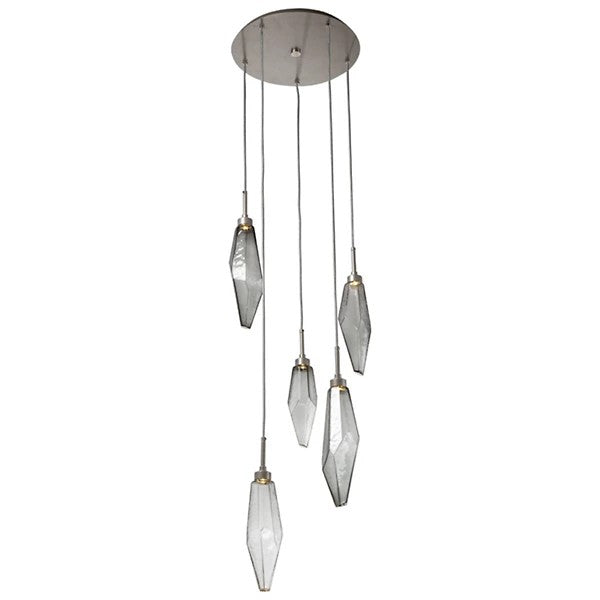 Gina Crystal Round Multi Light LED Pendant