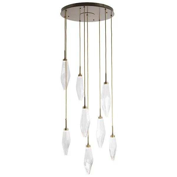 Gina Crystal Round Multi Light LED Pendant