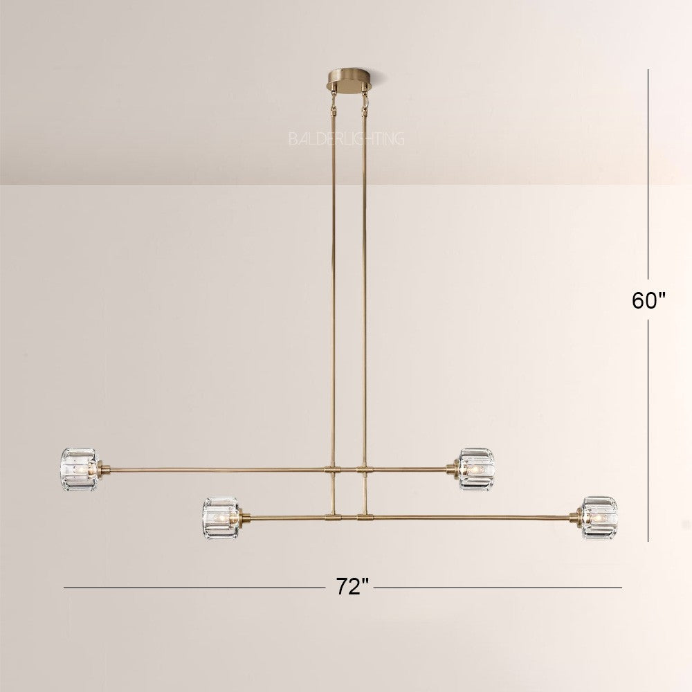 Gindy Modern Linear Chandelier 72“