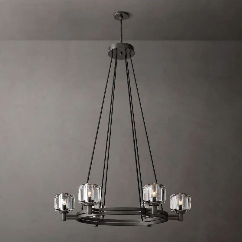Gindy Crystal Round Chandelier 36"