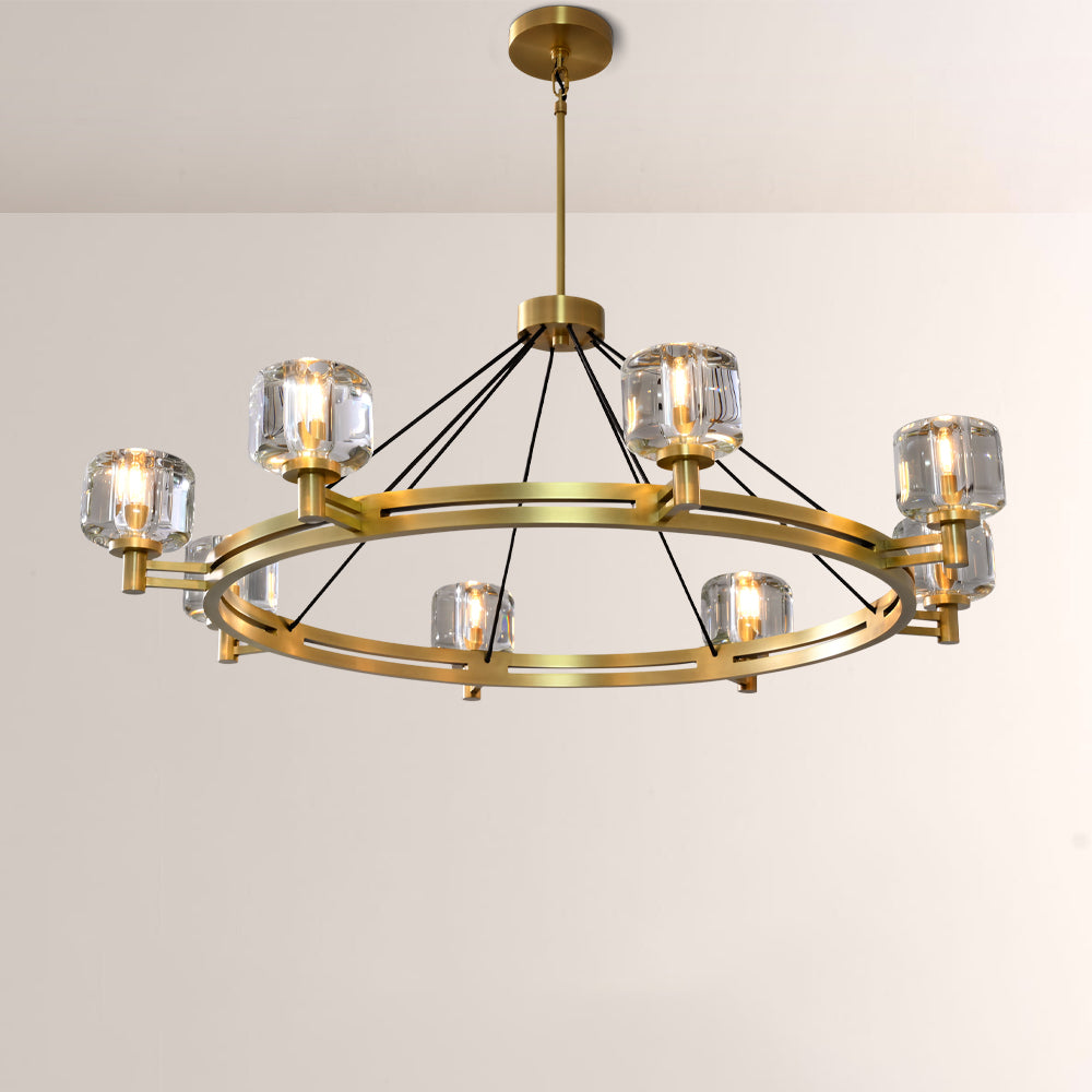 Gindy Crystal Round Chandelier 48"