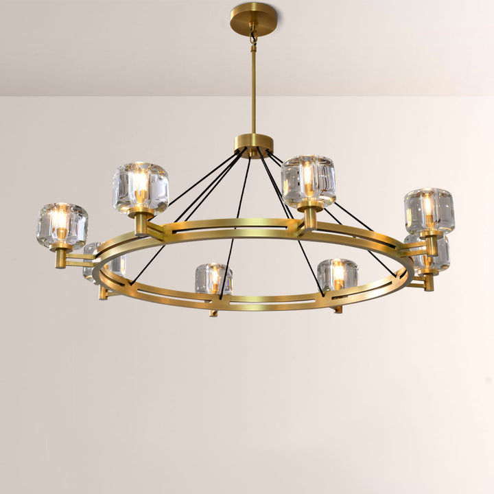 Gindy Crystal Round Chandelier 48"