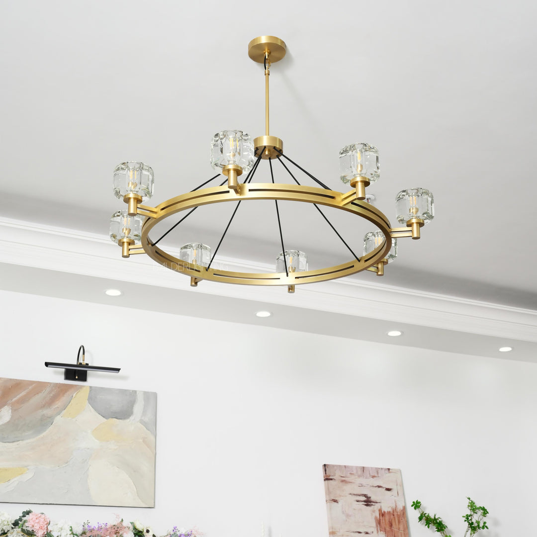 Gindy Crystal Round Chandelier 48"