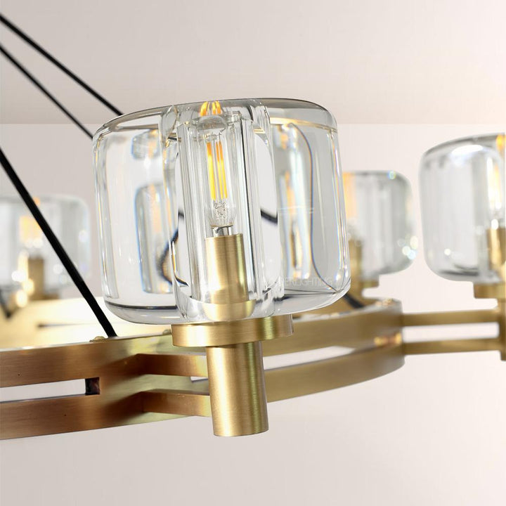 Gindy Crystal Round Chandelier 48"
