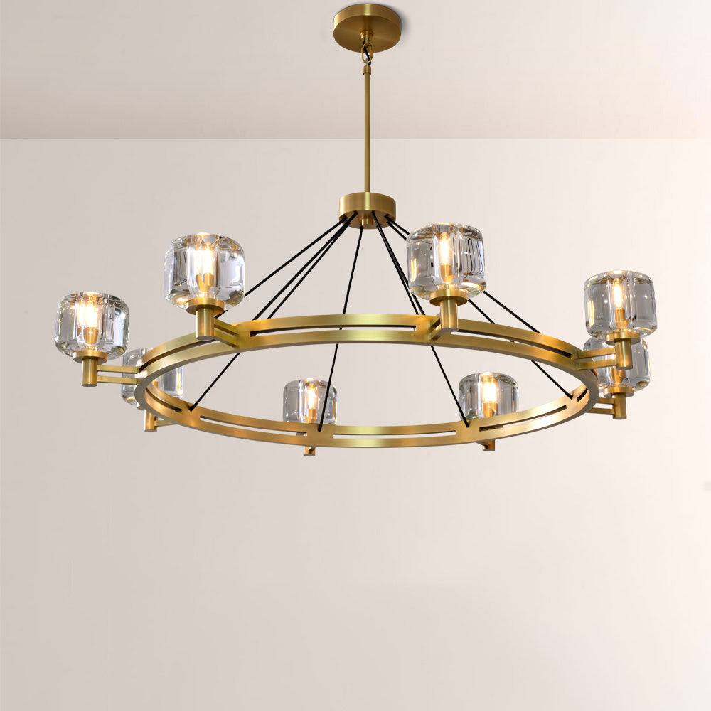 Gindy Crystal Round Chandelier 60"