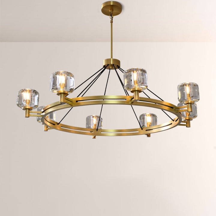 Gindy Crystal Round Chandelier 60"