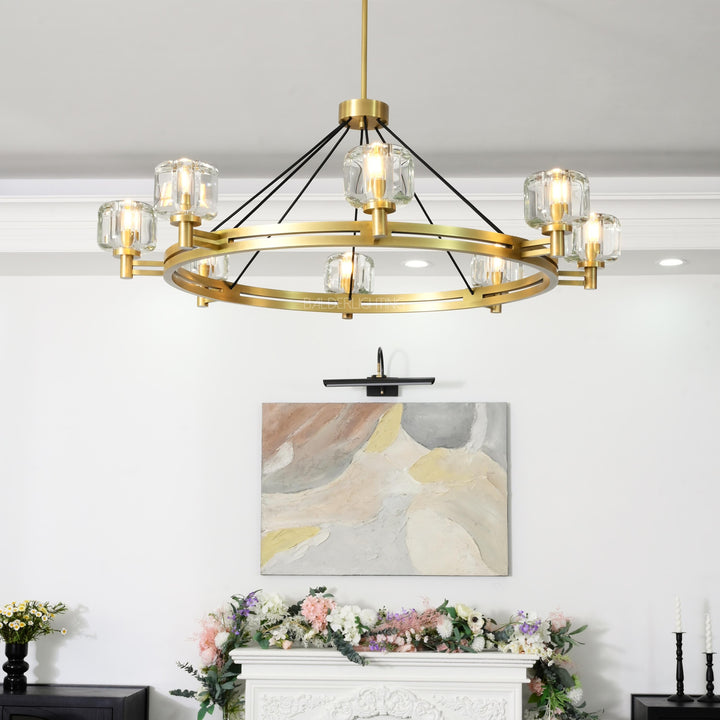 Gindy Crystal Round Chandelier 60"