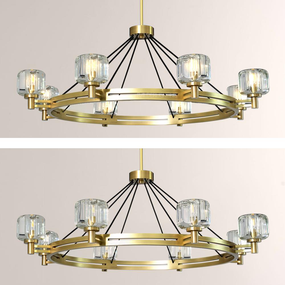 Gindy Crystal Round Chandelier 60"