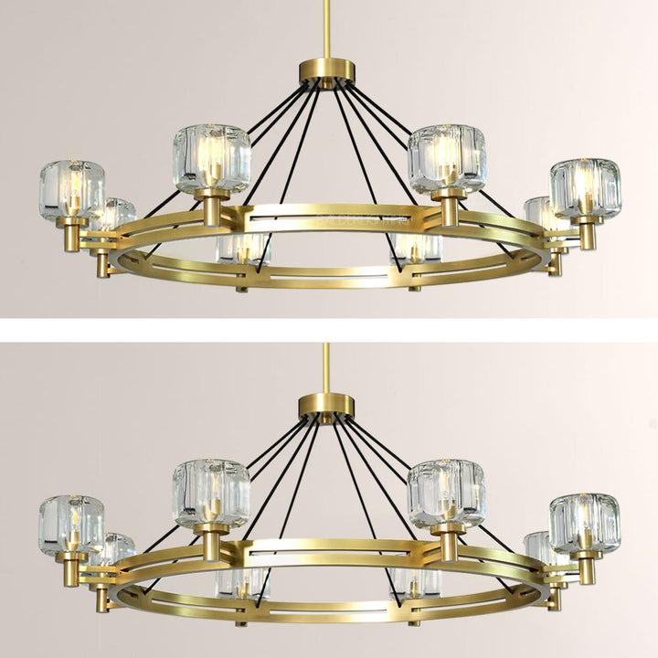 Gindy Crystal Round Chandelier 60"