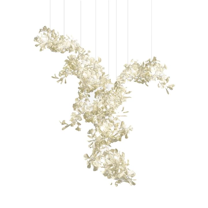 Ceramic Gingko Combination Large Chandelier