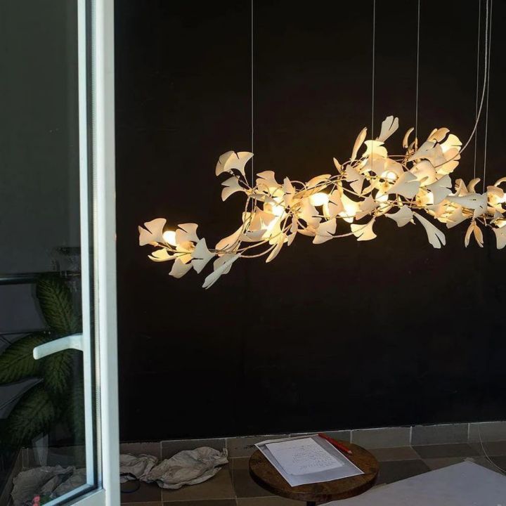 Ceramic Gingko Luxury Chandelier Style G