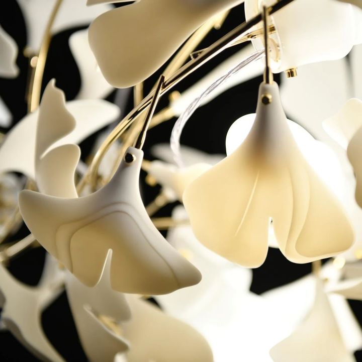 Ceramic Gingko Luxury Chandelier Style G