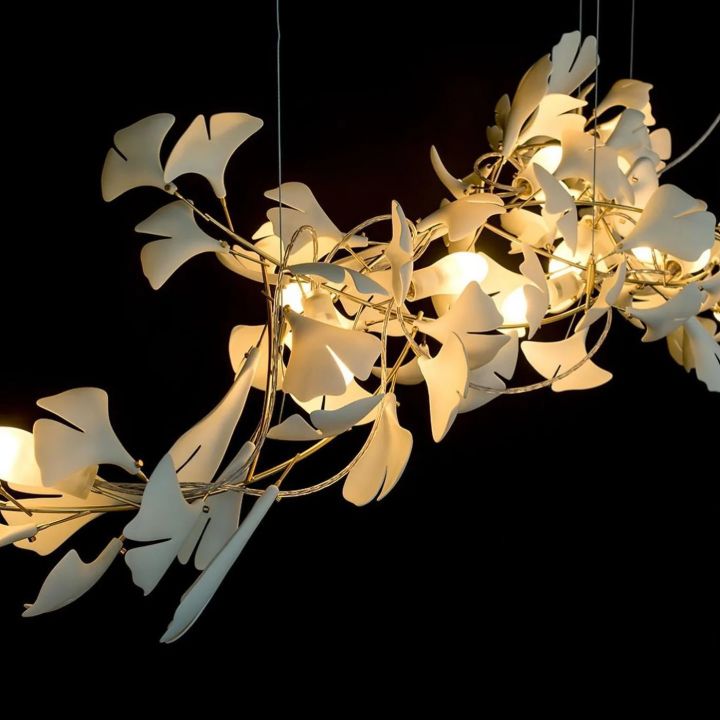 Ceramic Gingko Luxury Chandelier Style H