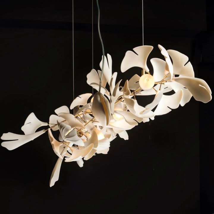 Ceramic Ginkgo Luxury Chandelier Style I