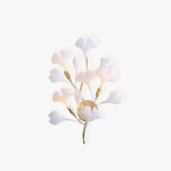 Ceramic Gingko Wall Lamp