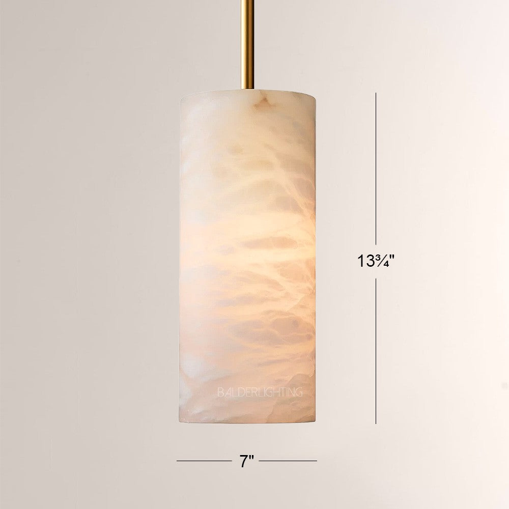 Hannia Alabaster Cylinder Pendant