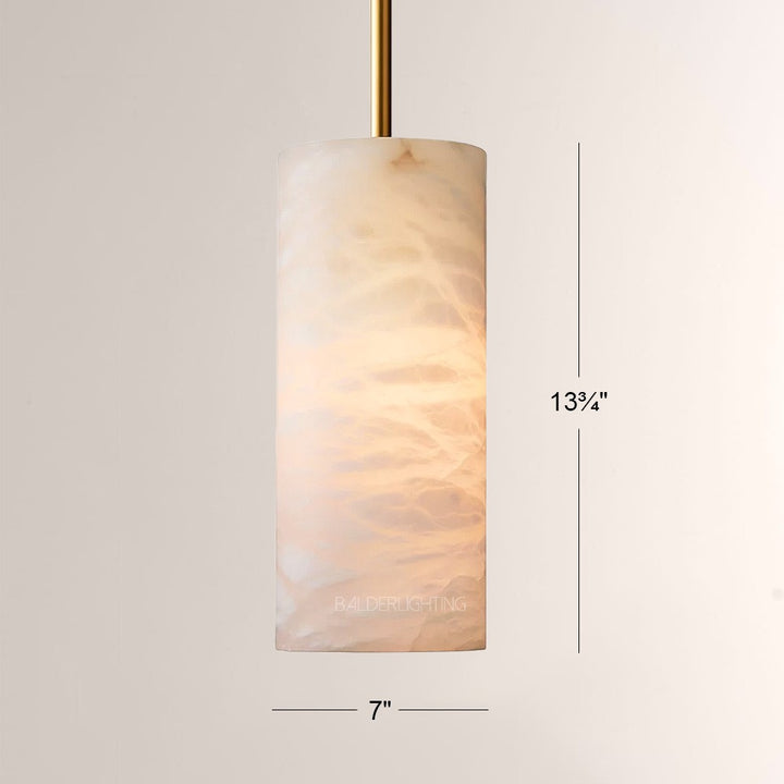 Hannia Alabaster Cylinder Pendant