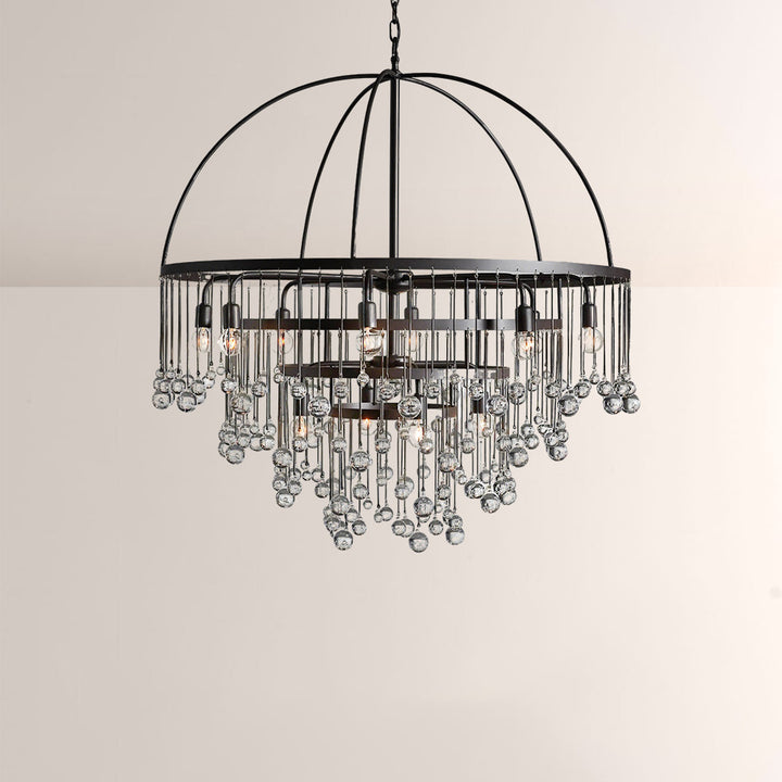 Hanson Round Glass Chandelier