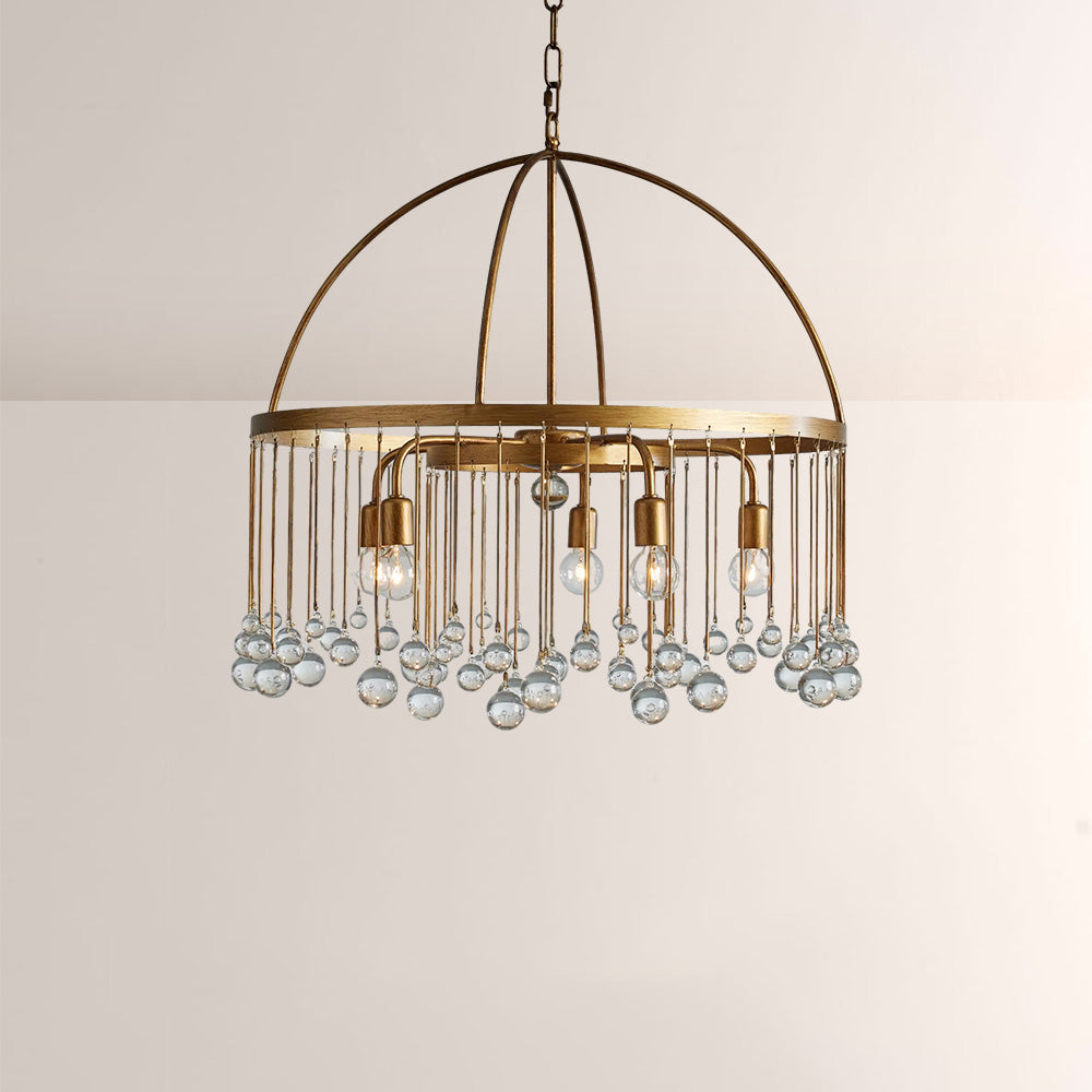 Hanson Round Glass Chandelier