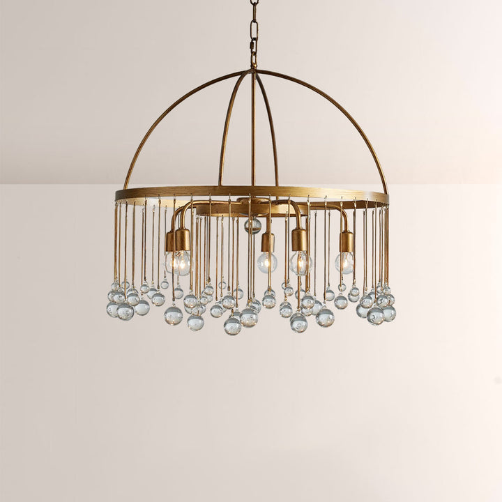 Hanson Round Glass Chandelier