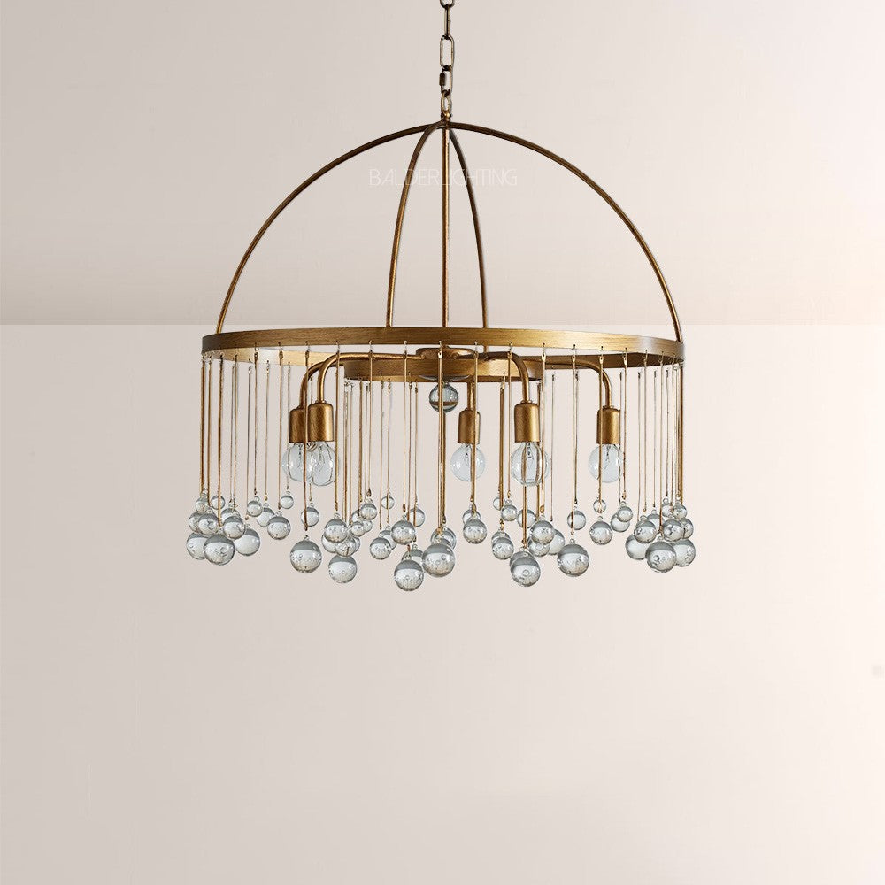 Hanson Round Glass Chandelier