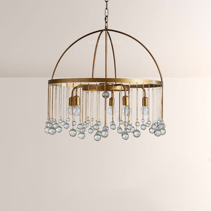 Hanson Round Glass Chandelier