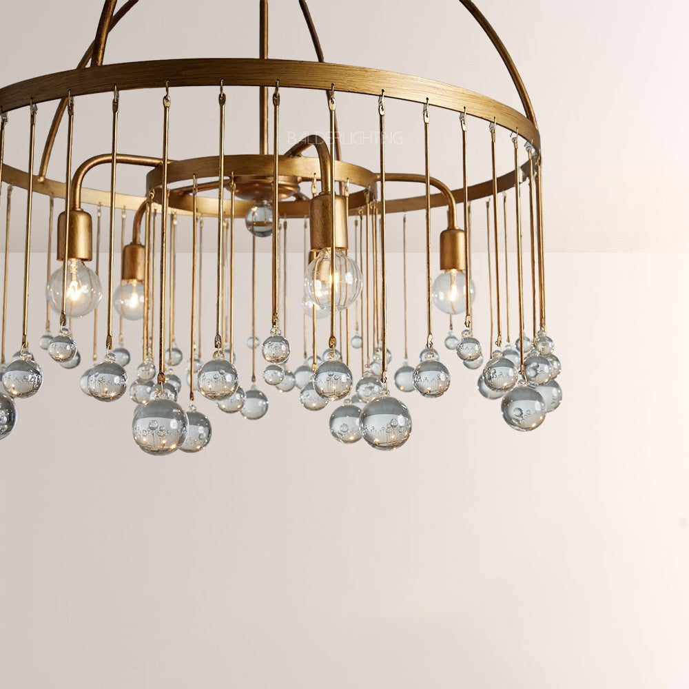 Hanson Round Glass Chandelier