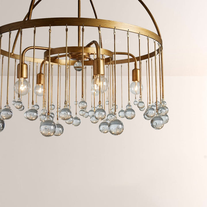 Hanson Round Glass Chandelier
