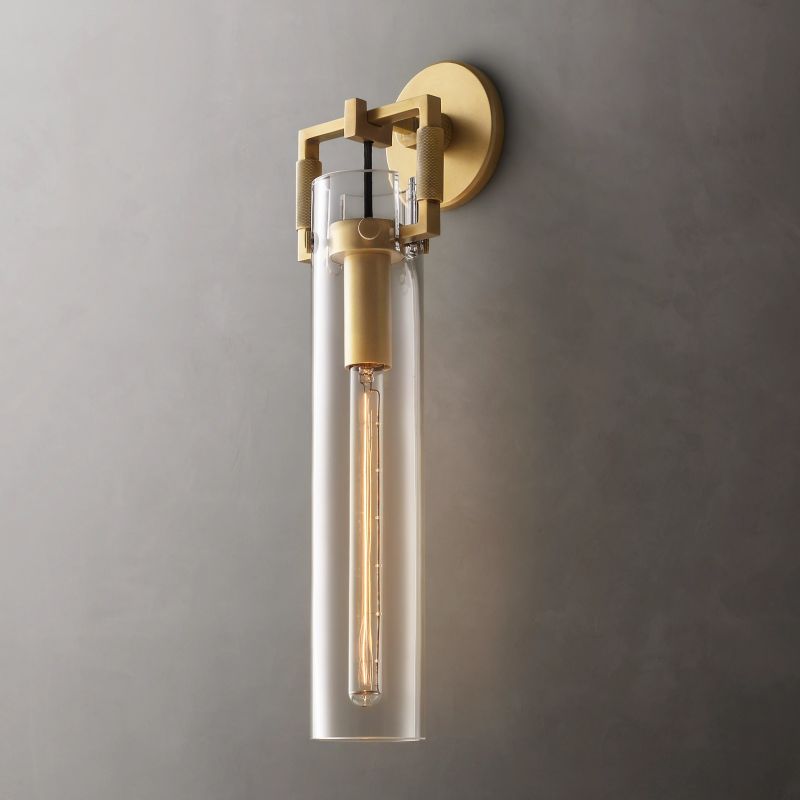 Harper Glass Cylinder Wall Sconce