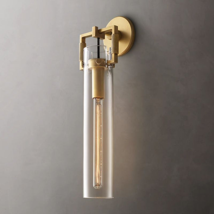 Harper Glass Cylinder Wall Sconce